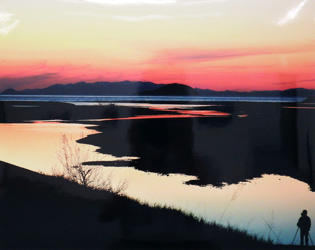 「塩屋海岸の夕景」鷲野俊雄