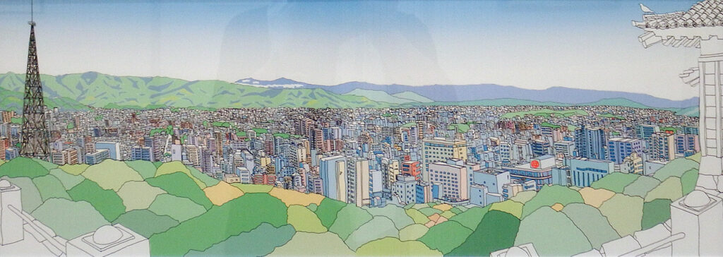 「松山城から見た道後平野」中矢耕治